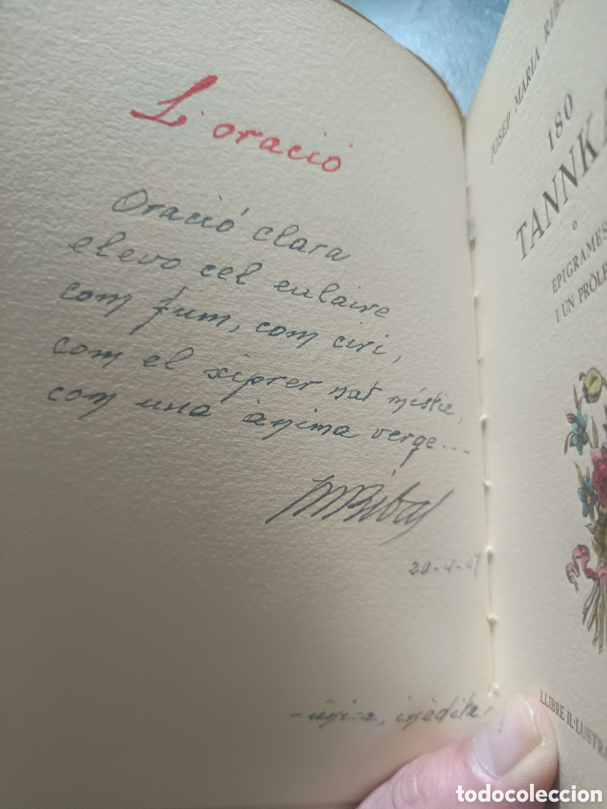 Libri di seconda mano: 180 Tankas. Josep Maria Ribes Monfar.ilustrat per Alexandre Coll a ma. N&uacute;mero 28 de una tirada 100