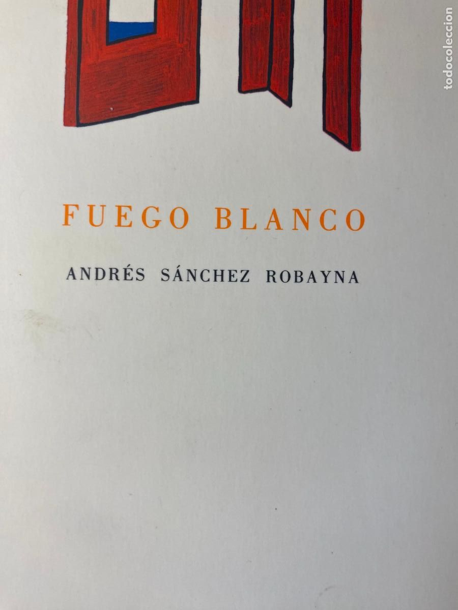Libri di seconda mano: FUEGO BLANC0.- ANDR&Eacute;S S&Aacute;NCHEZ ROBAYNA.- 1&ordf; EDIC. &Auml;mbit, 1992