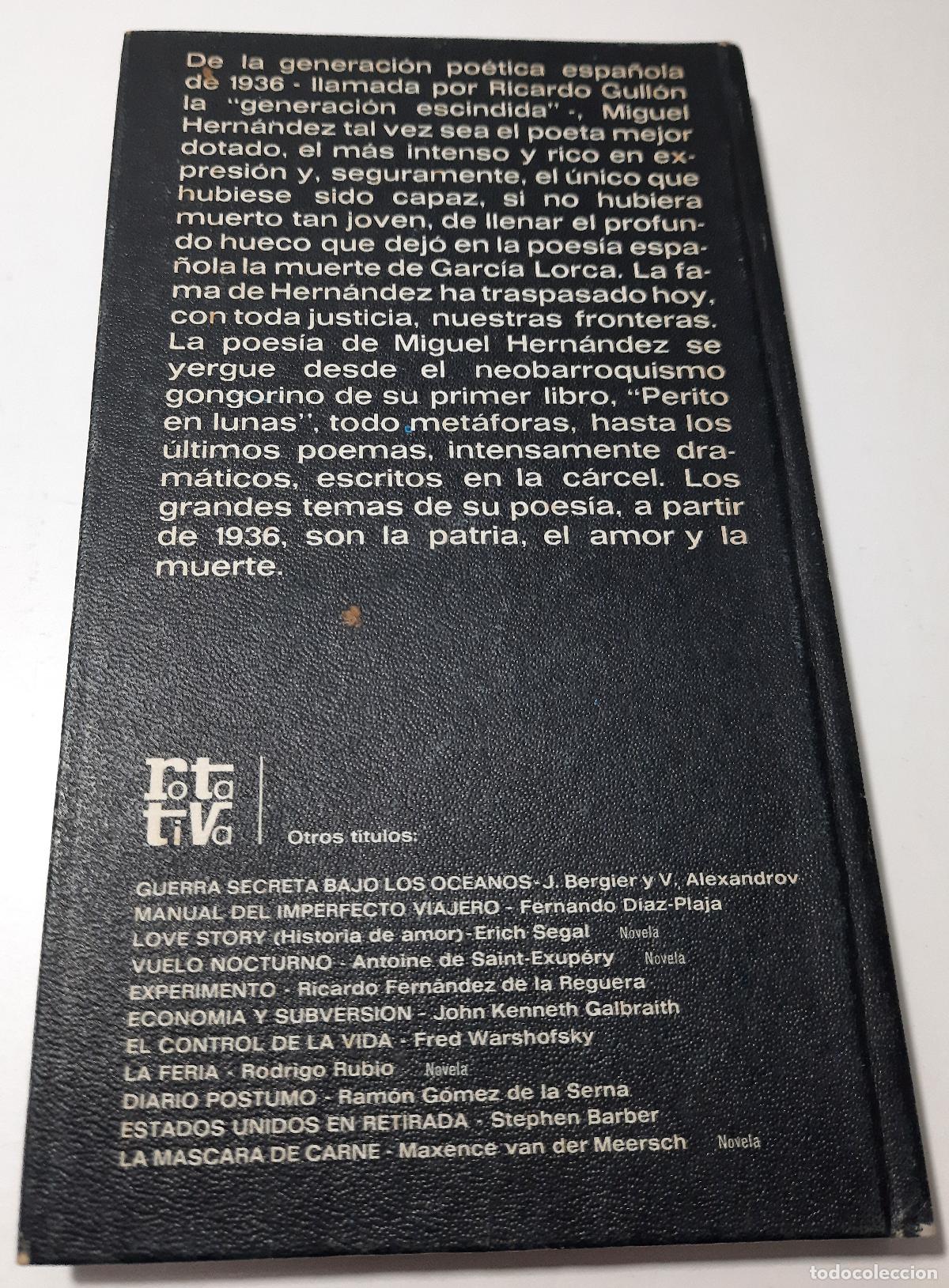Libros de segunda mano: Poemas - Hernandez, Miguel - Foto 4