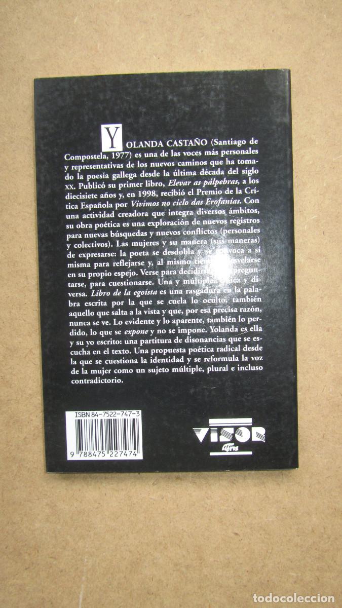 Libros de segunda mano: Libro de la ego&iacute;sta Casta&ntilde;o, Yolanda - Foto 2