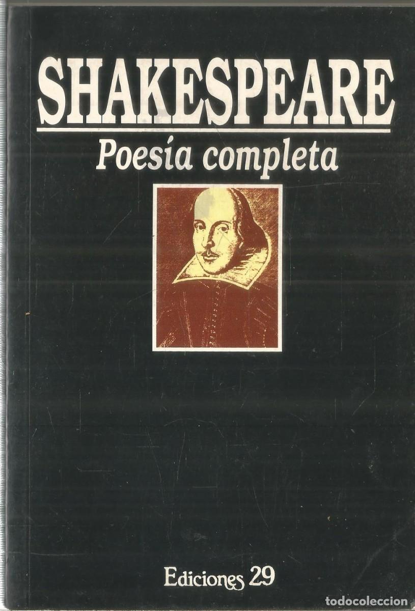Libros de segunda mano: WILLIAM SHAKESPEARE. POESIA COMPLETA. EDICIONES 29 - Foto 1