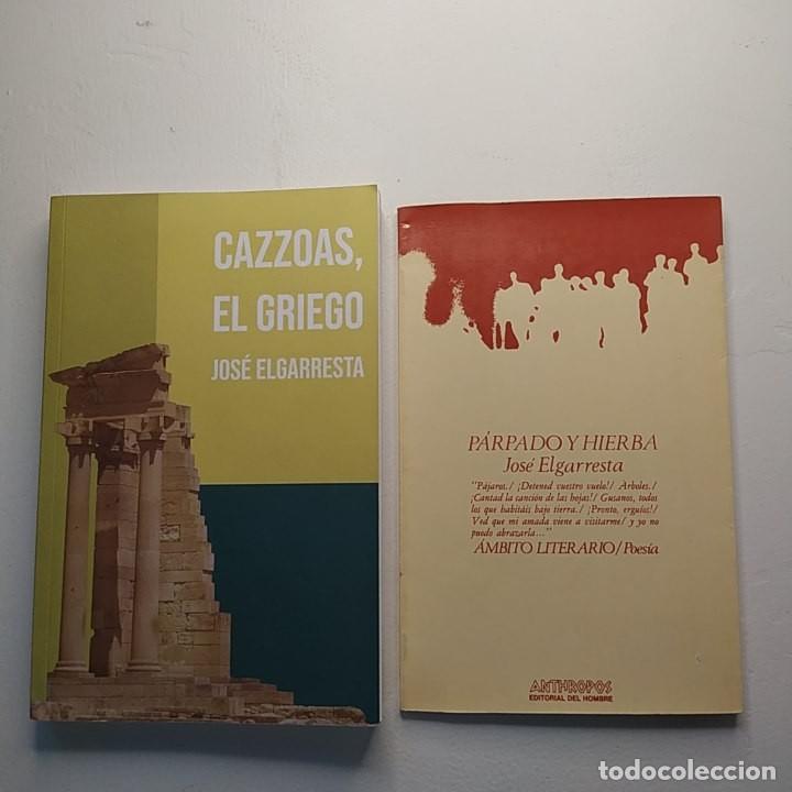 Libros de segunda mano: Cazzoas, el griego / P&aacute;rpado y hierba ( Dos libros). Jos&eacute; Elgarresta