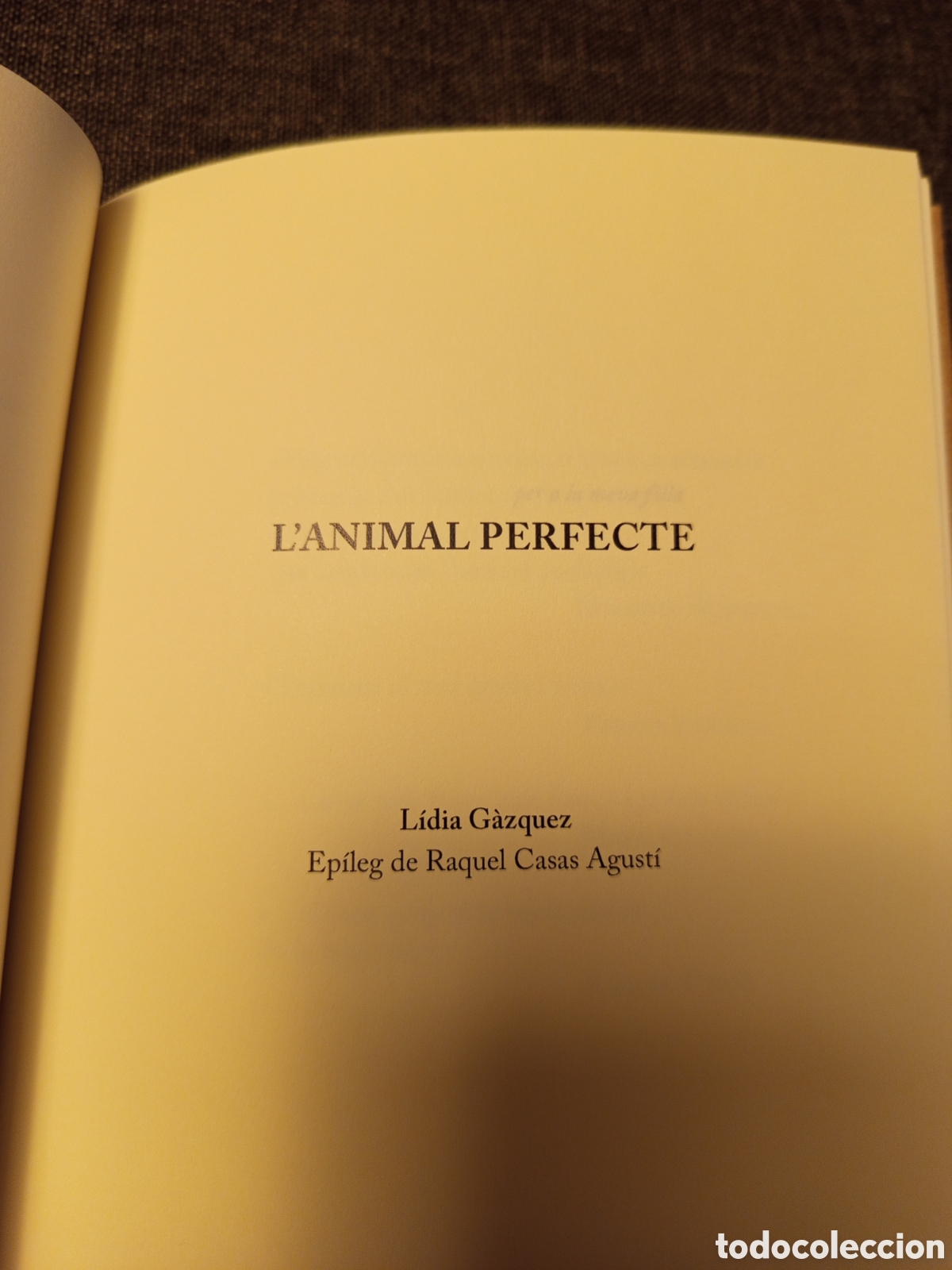 Libros de segunda mano: LANIMAL PERFECTE (LIDIA GAZQUEZ) - Foto 2