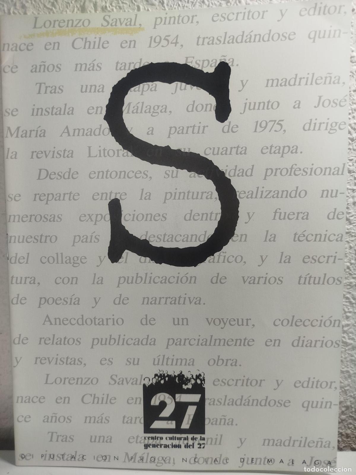 Second hand books: Cuaderno dedicado a Lorenzo Saval -