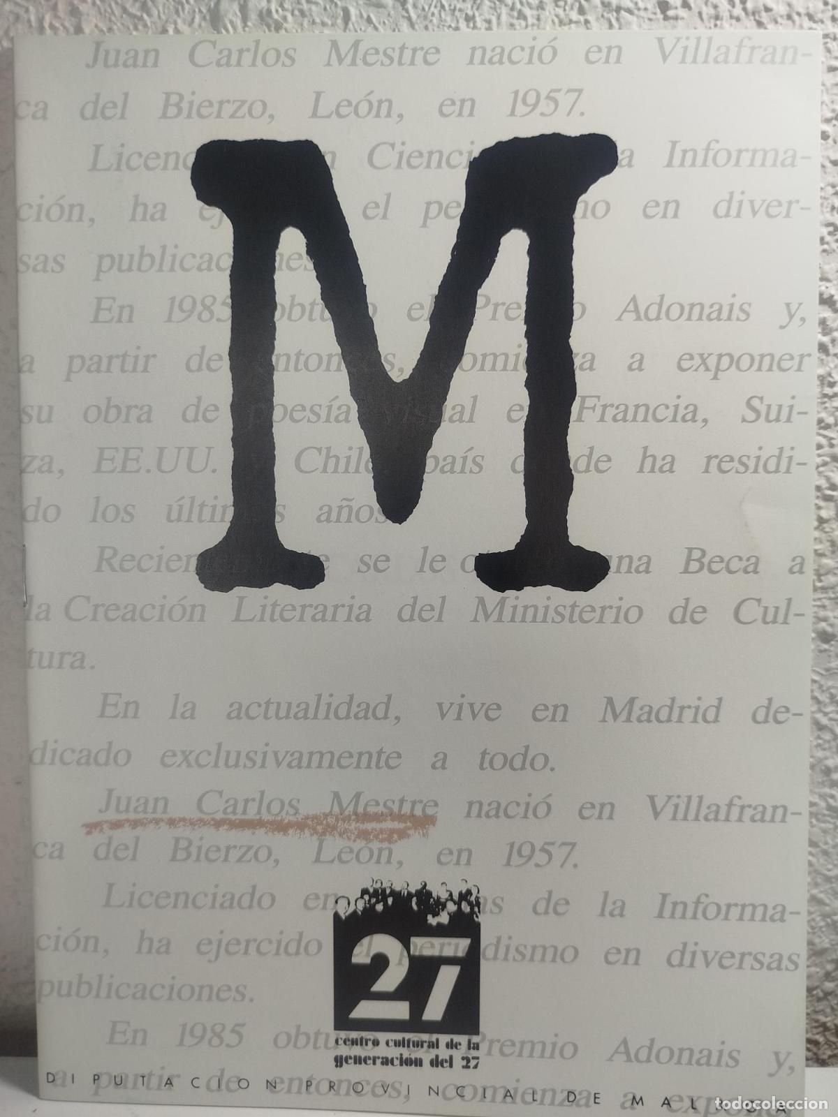 Second hand books: Cuaderno dedicado a Juan Carlos Mestre -