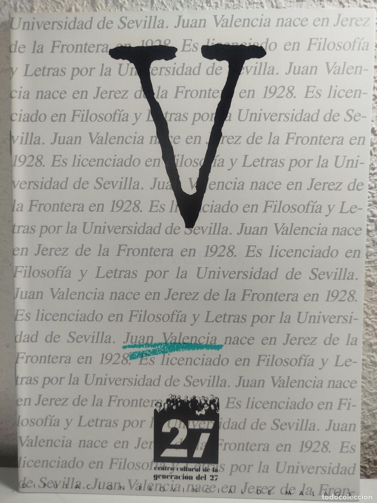 Second hand books: Cuaderno dedicado a Juan Valencia -