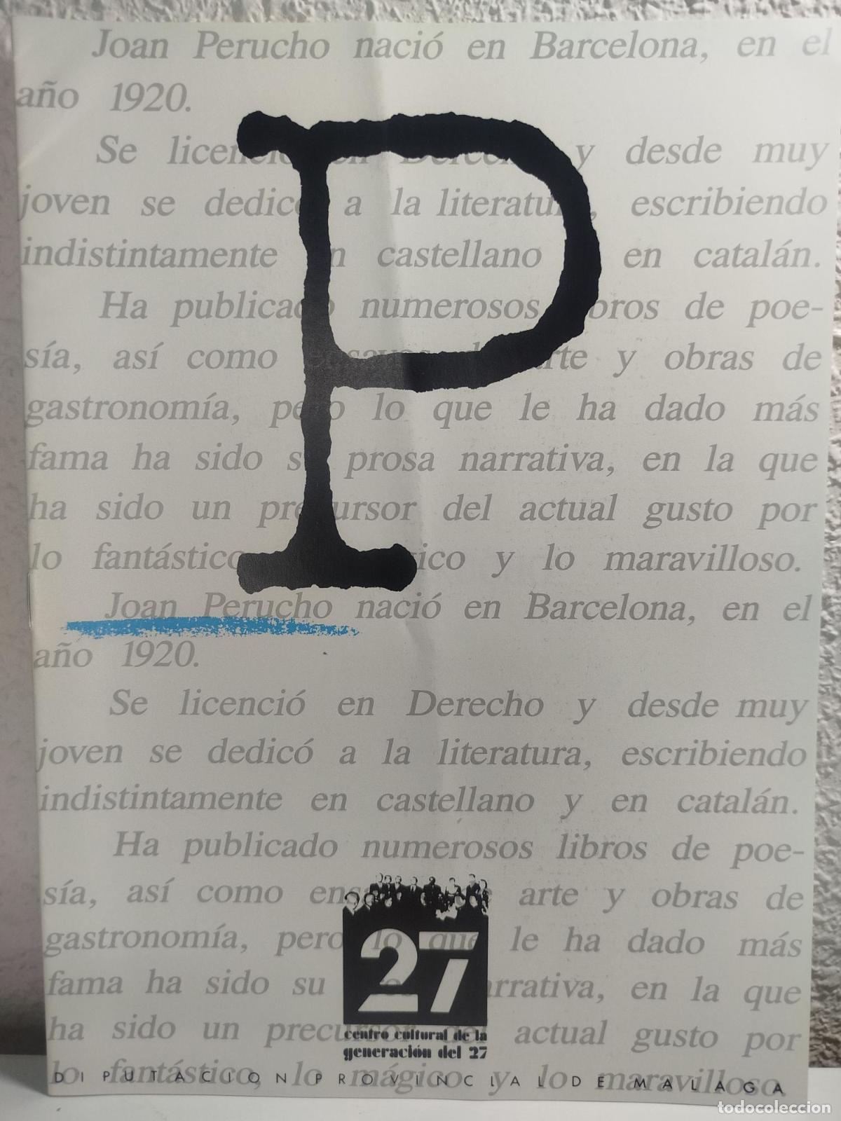 Second hand books: Cuaderno dedicado a Joan Perucho -