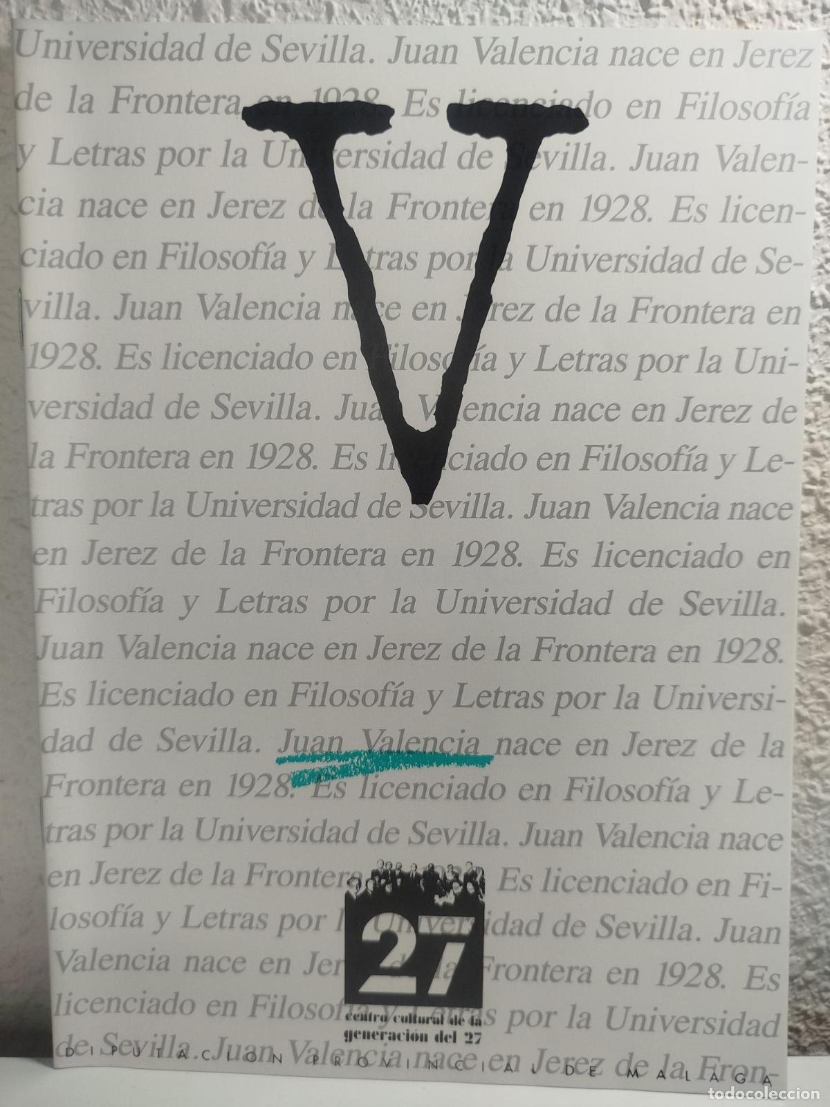 Second hand books: Cuaderno dedicado a Juan Valencia -