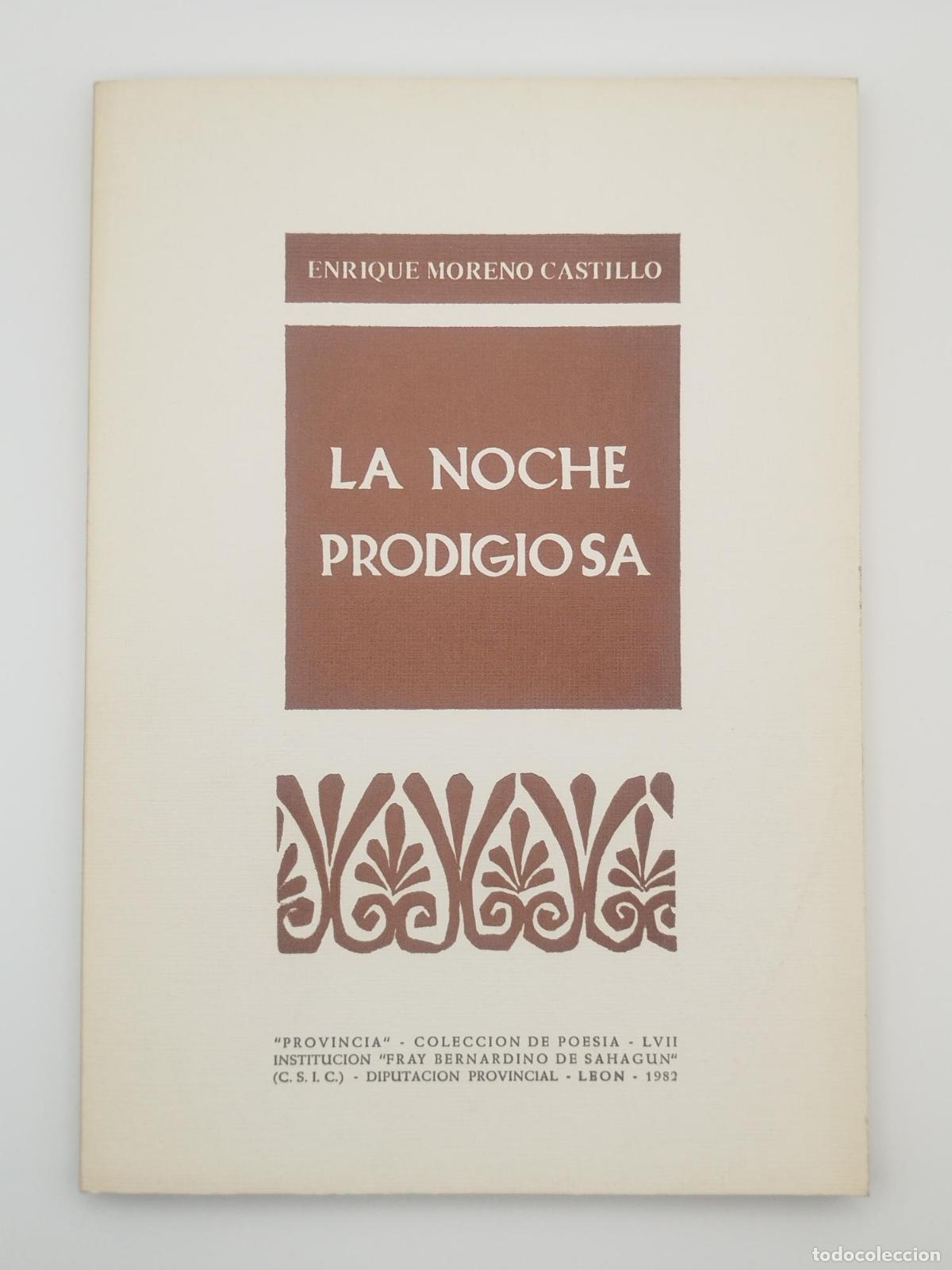 Second hand books: La noche prodigiosa - Moreno Castillo, Enrique