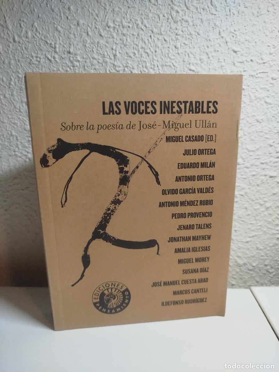 Gebrauchte B&uuml;cher: Las voces inestables. Sobre la poes&iacute;a de Miguel Ull&aacute;n - Casado, Miguel