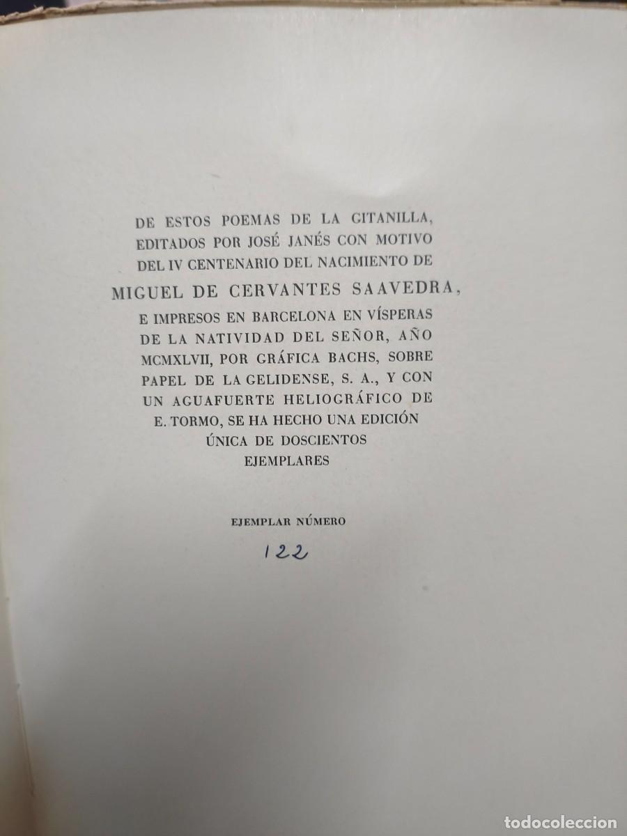 Libros de segunda mano: LOS POEMAS DE LA GITANILLA. CERVANTES EDICION NUMERADA - Foto 5