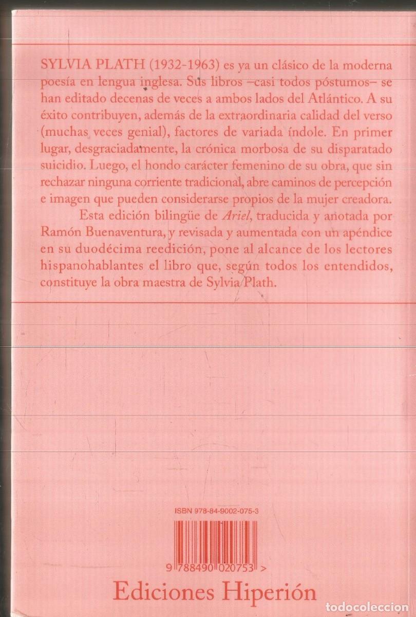 Libros de segunda mano: SYLVIA PLATH. ARIEL. HIPERION. - Foto 2