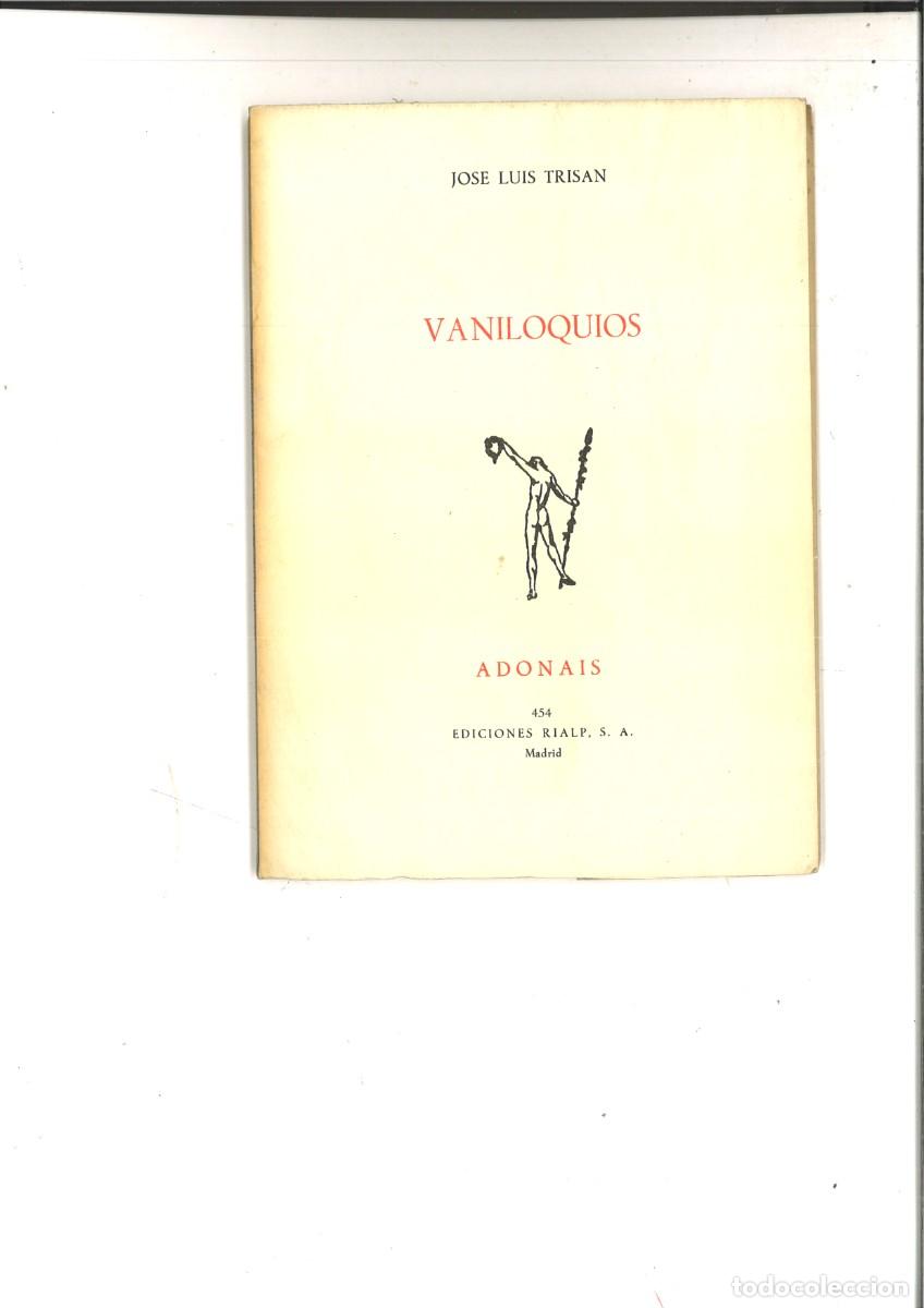 Libros de segunda mano: VANILOQUIOS. Jos&eacute; Luis Trisan - Foto 1