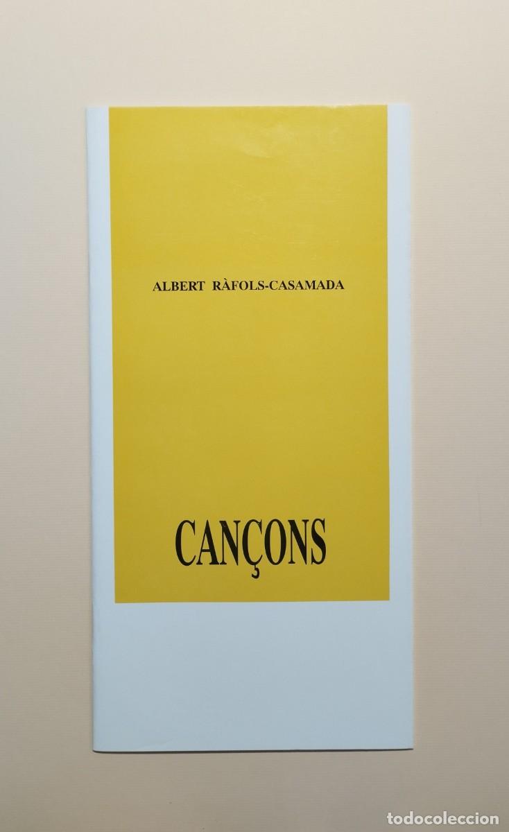 Libros de segunda mano: Can&ccedil;ons. Albert R&agrave;fols-Casamada - Foto 1