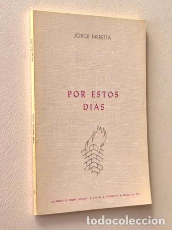 Libros de segunda mano: POR ESTOS D&Iacute;AS - MERETTA, Jorge