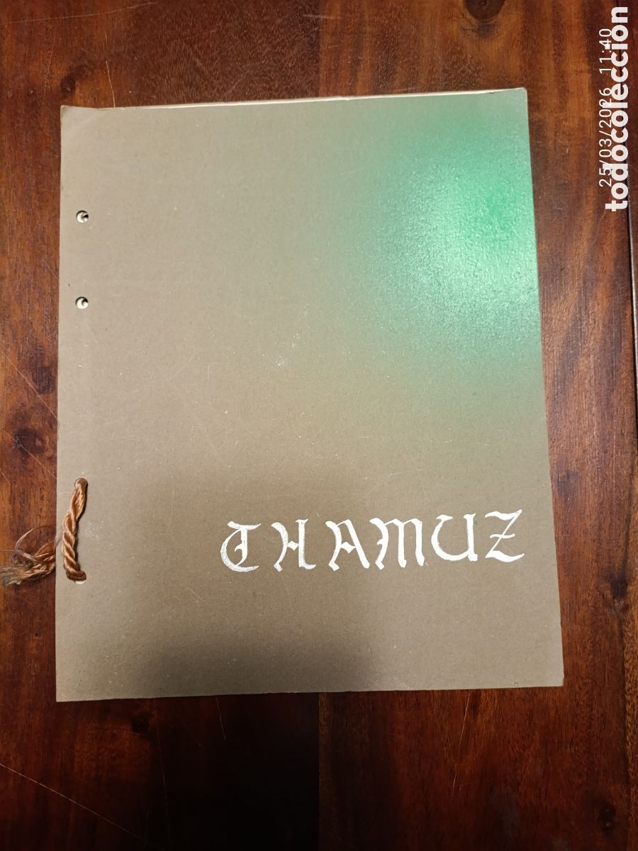 Libros de segunda mano: Thamuz.1986. Pilar Fern&aacute;ndez.Alberto Candel. Jos&eacute; Bottamino
