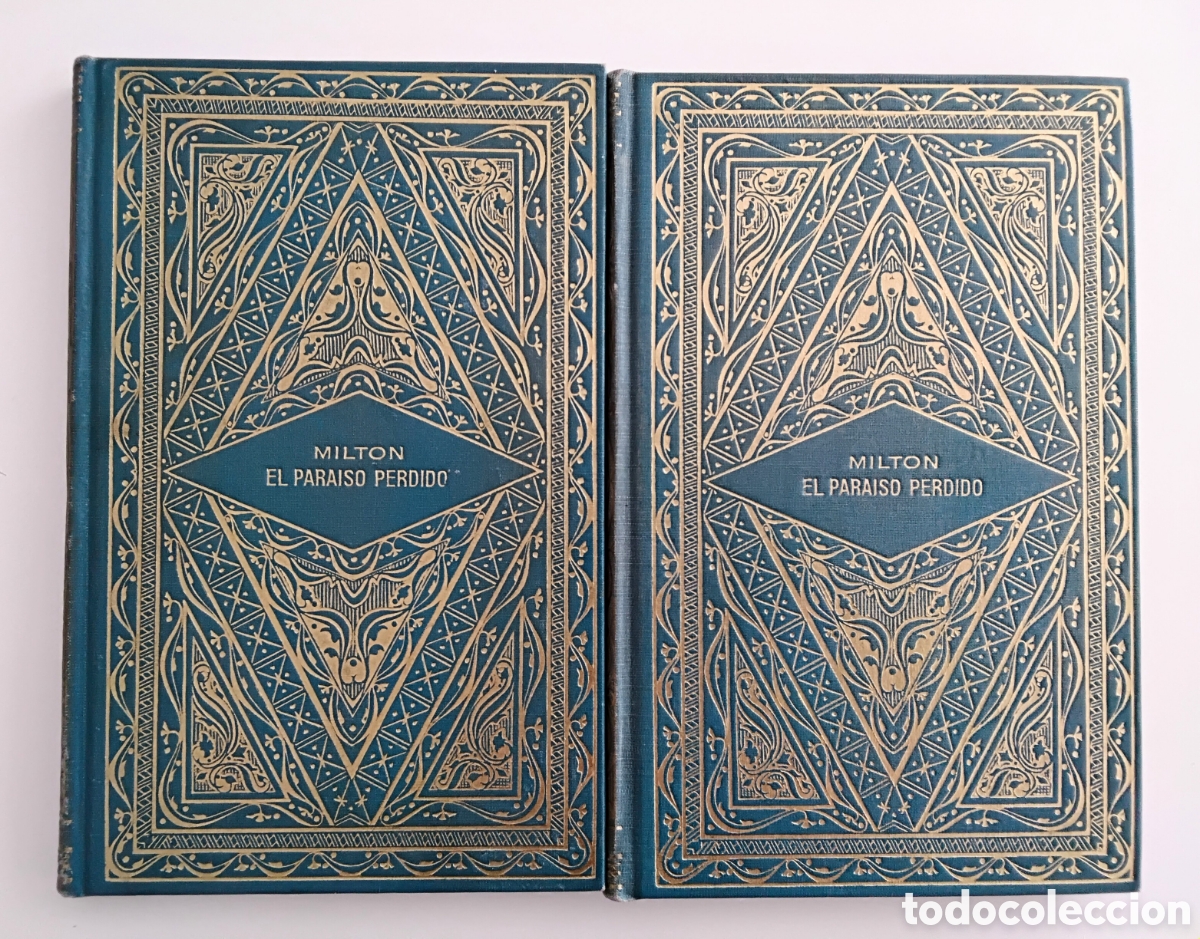 Libros de segunda mano: John Milton &mdash; El para&iacute;so perdido (2 tomos). Editorial Sopena Argentina, 1940. Primera edici&oacute;n