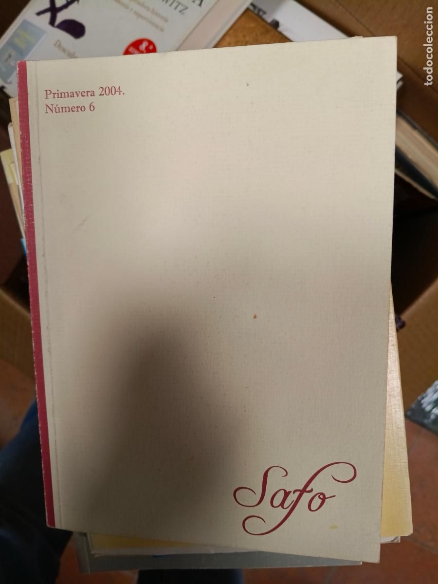 Libros de segunda mano: Revista Safo: Universidad Carlos III - Primavera 2004 N&ordm; 6 (Poes&iacute;a) NJ.E