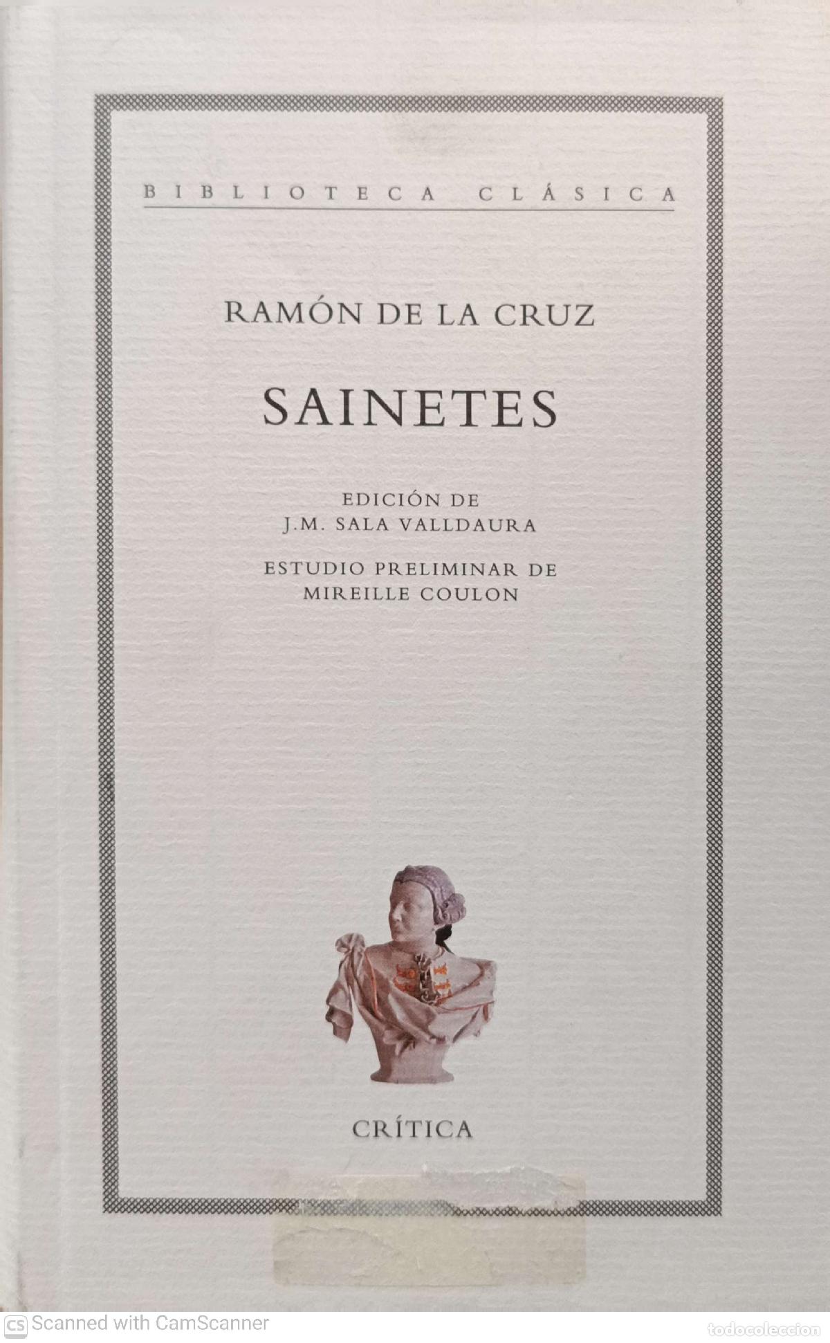 Libros de segunda mano: Sainetes - Ram&oacute;n de la Cruz