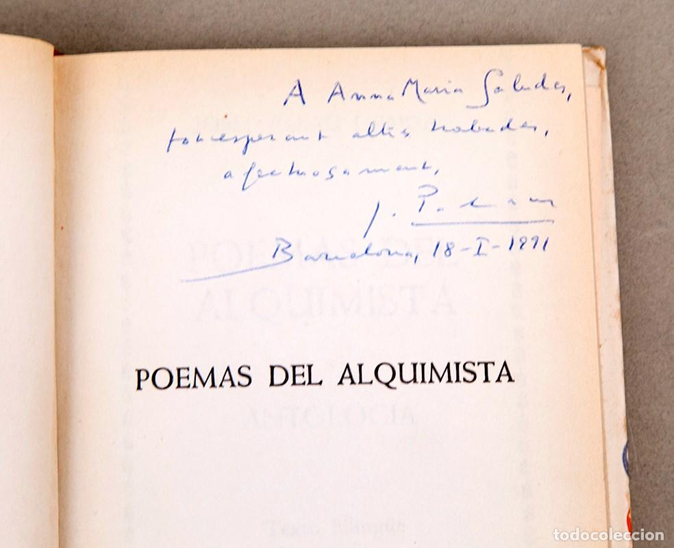 Livros em segunda m&atilde;o: JOSEP PALAU I FABRE - POEMAS DEL ALQUIMISTA - 1979 - DEDICATORIA AUT&Oacute;GRAFA