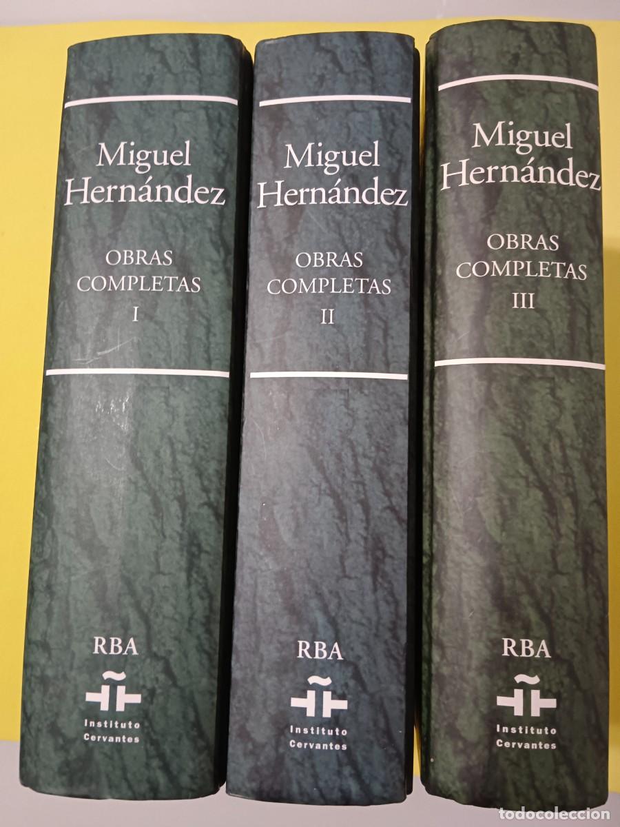 Libros de segunda mano: OBRAS COMPLETAS MIGUEL HERN&Aacute;NDEZ 3 TOMOS - Foto 1