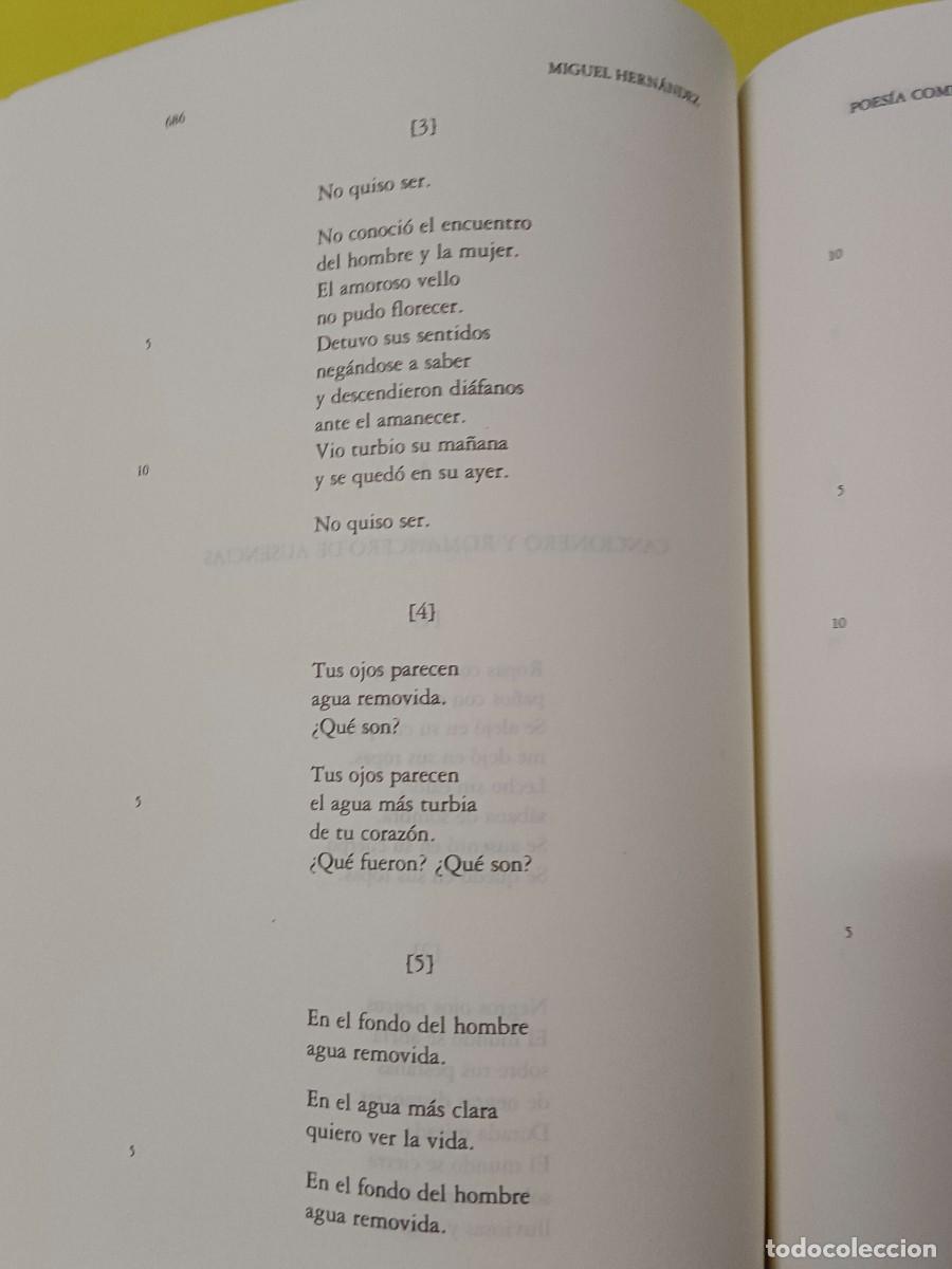 Libros de segunda mano: OBRAS COMPLETAS MIGUEL HERN&Aacute;NDEZ 3 TOMOS - Foto 12
