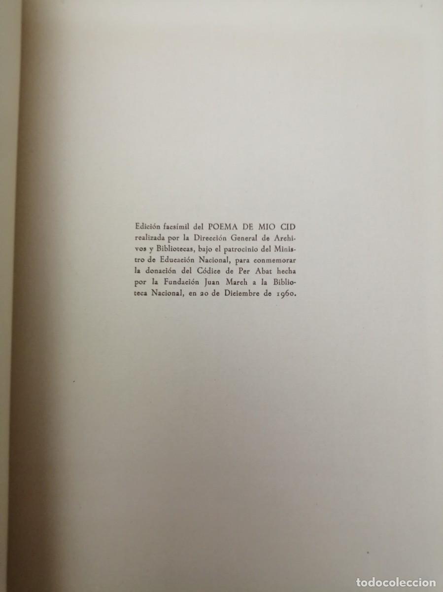 Libros de segunda mano: PACK 2 Facs&iacute;miles (DOS LIBROS) de Poema de Mio Cid - Foto 3