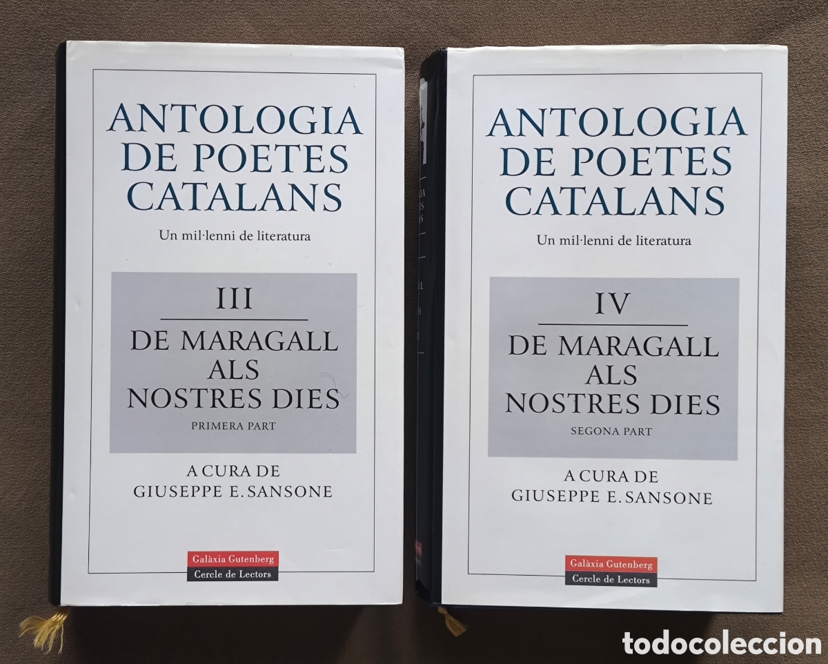 Libros de segunda mano: ANTOLOGIA DE POETES CATALANS VOL III - IV