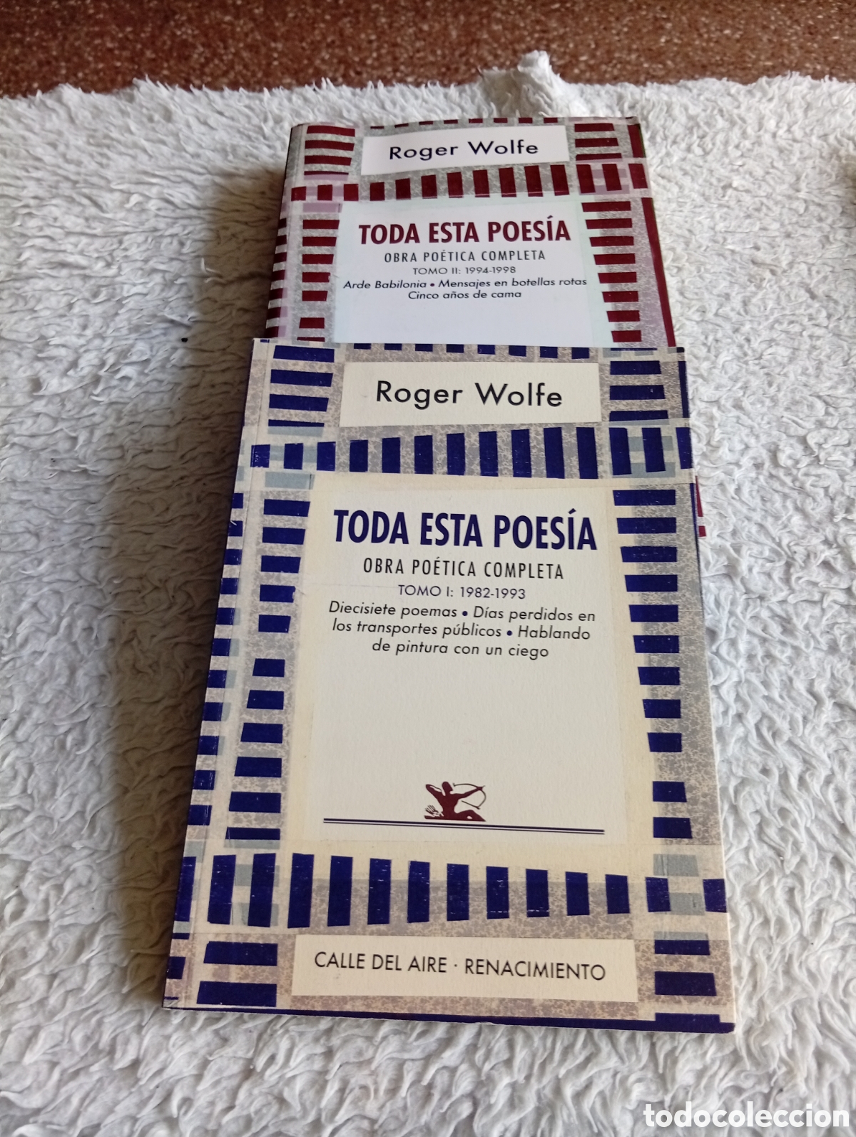 Libros de segunda mano: Toda esta poes&iacute;a. Roger Wolfe. Tomos I y II