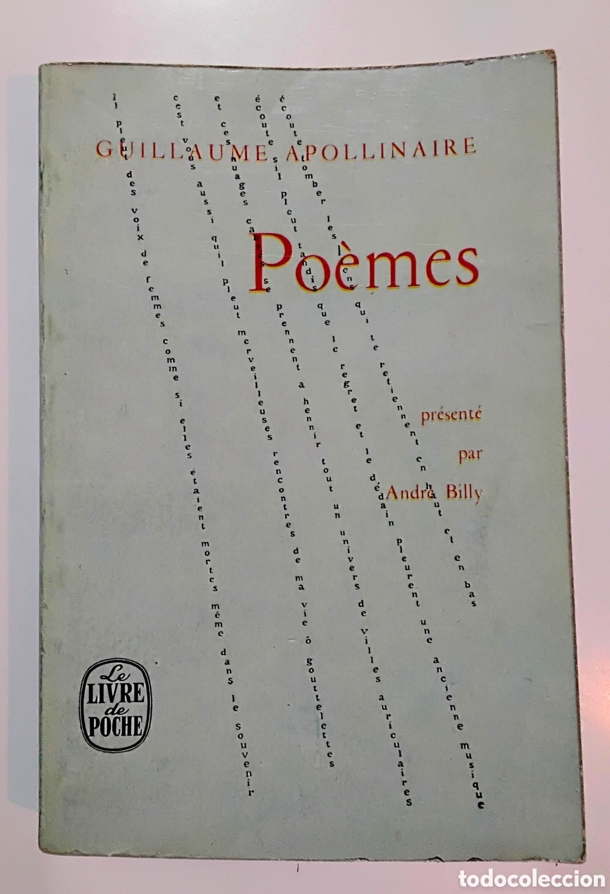 Libros de segunda mano: Guillaume Apollinaire &mdash; Po&egrave;mes. Editorial Gallimard. Francia, 1956