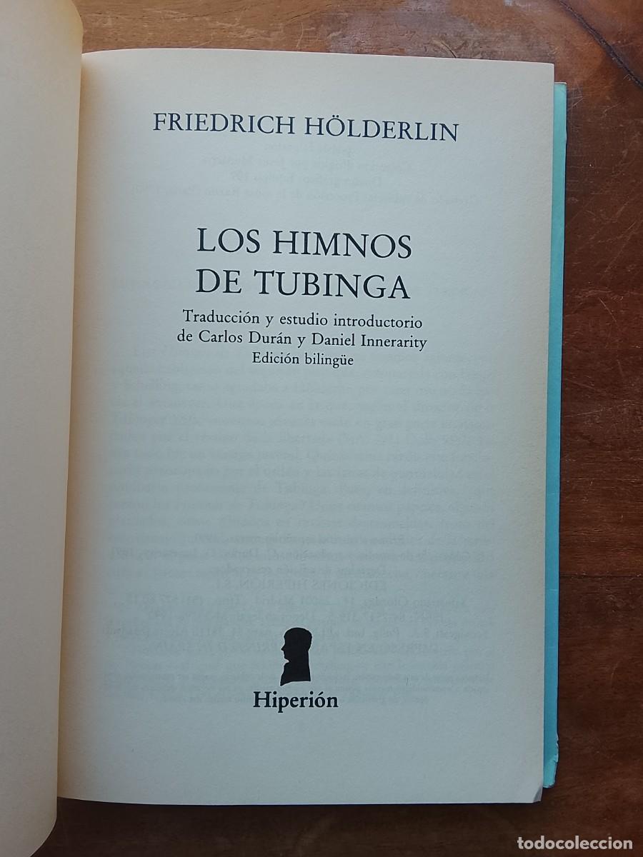 Libros de segunda mano: Friedrich Holderlin. Los himnos de Tubinga - Foto 2