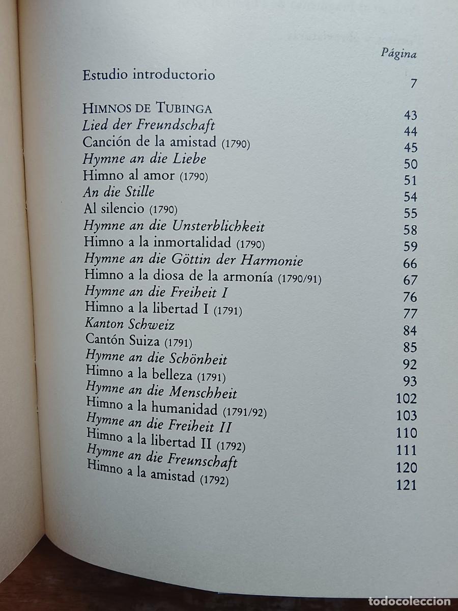 Libros de segunda mano: Friedrich Holderlin. Los himnos de Tubinga - Foto 4
