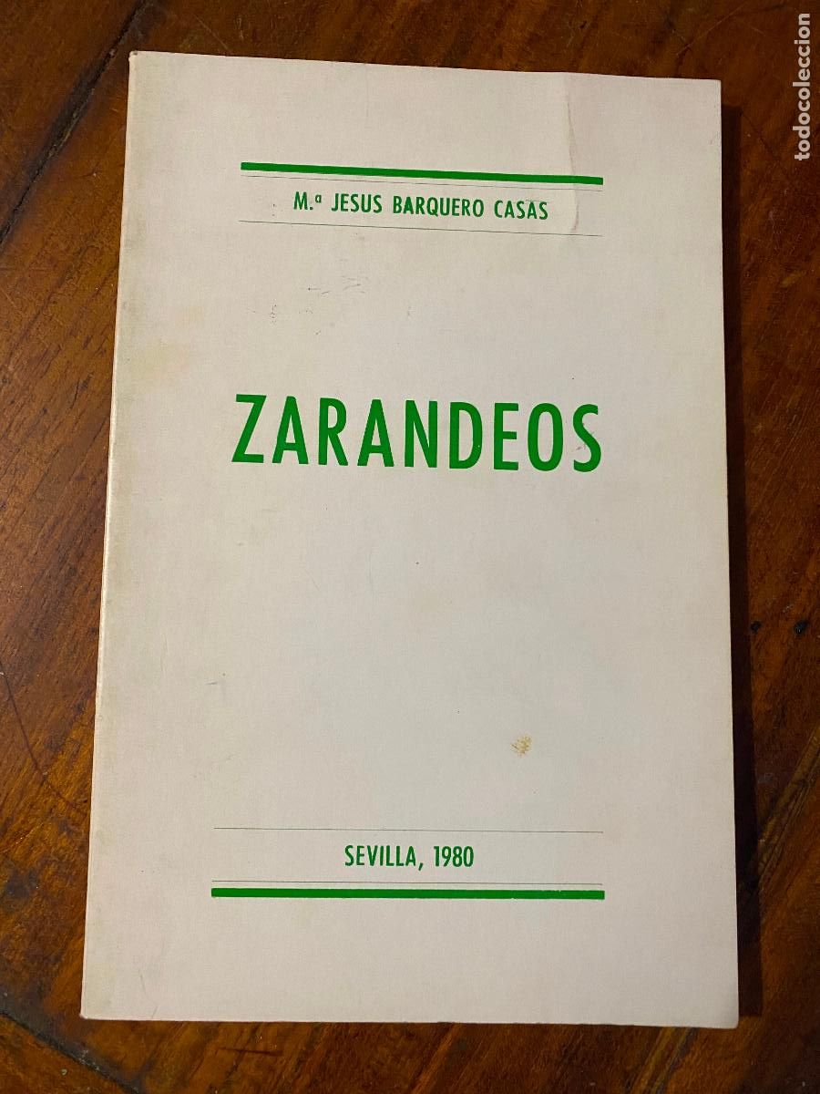 Libros de segunda mano: zarandeos, maria jesus barquero casas 1980 sevilla, poesia