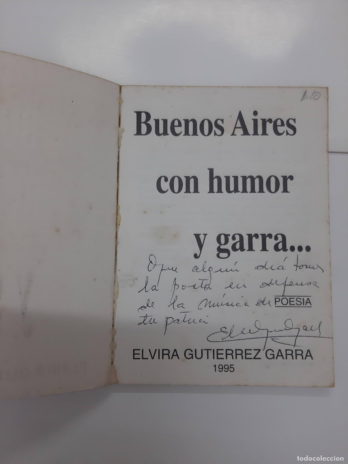 Second hand books: Buenos Aires con humor y garra - Firmado por la autora - Elvira Gutierrez Garra