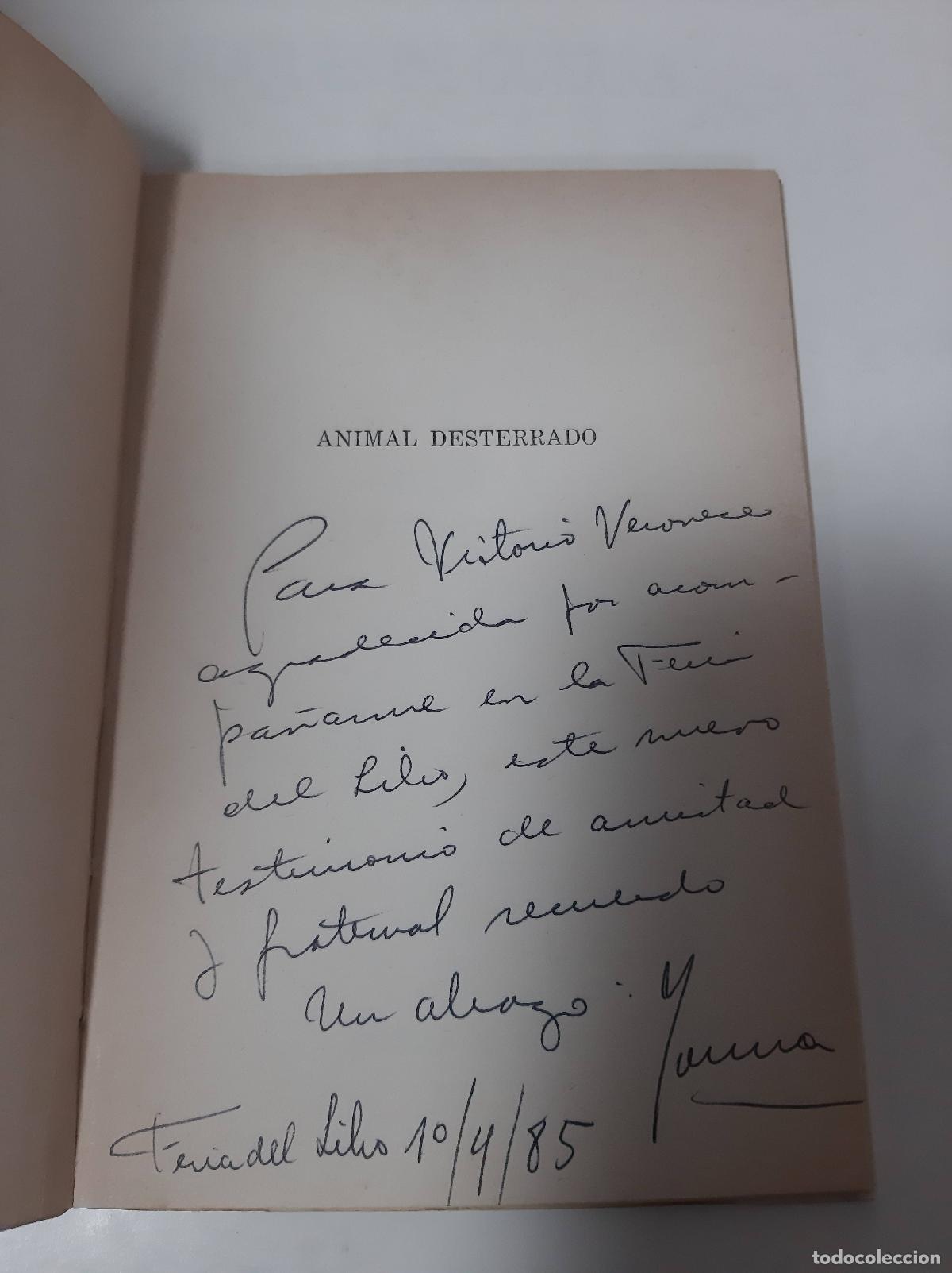 Second hand books: Animal Desterrado - Firmado por el autor - Norma Perez Martin