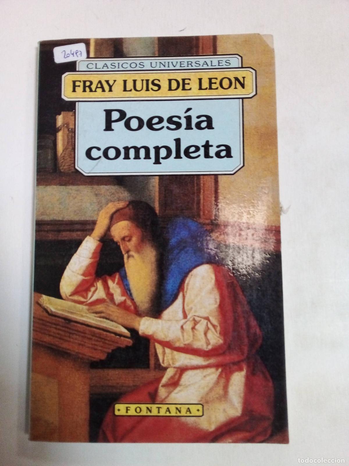 Libros de segunda mano: Poes&iacute;a Completa - Fray Luis De Le&oacute;n