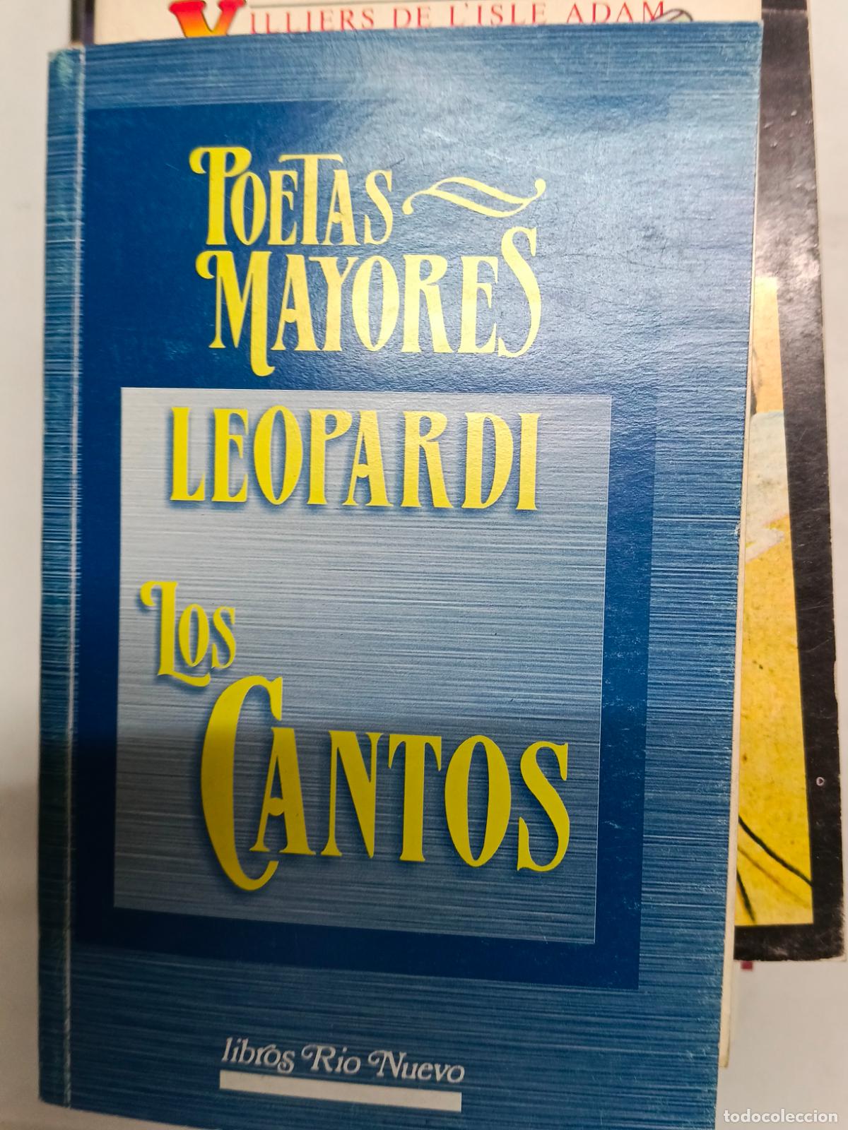 Libros de segunda mano: Los Cantos - Leopardi, Giacomo