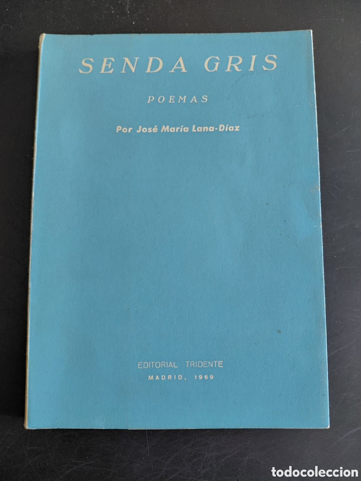 Libros de segunda mano: SENDA GRIS. POEMAS. JOSE MARIA LANA-DIAZ. CON DEDICATORIA Y FIRMA DEL AUTOR.