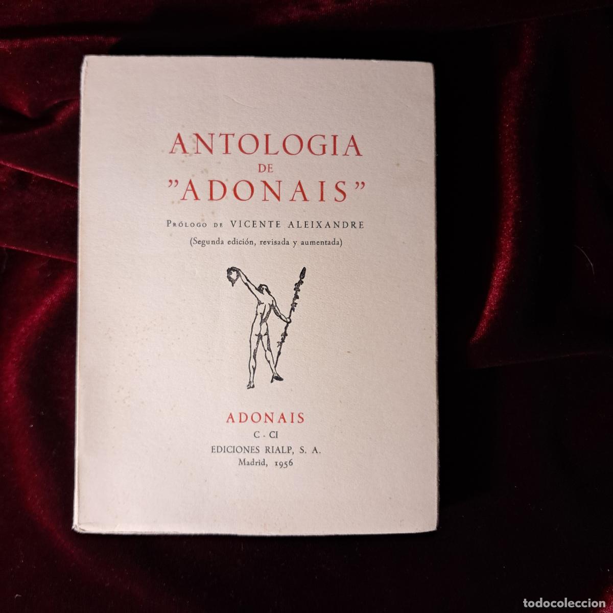 Libros de segunda mano: ANTOLOG&Iacute;A DE ADONAIS. Rialp Adonais 1956