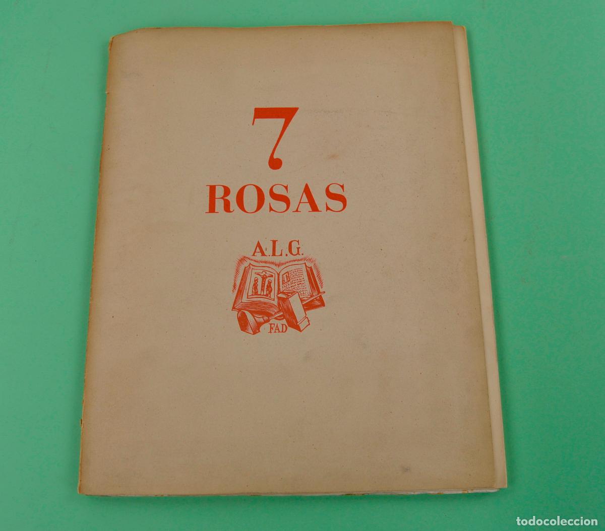 Libros de segunda mano: 7 Rosas, poes&iacute;as y grabados, 1951, Amigos del Libro y del Grabado, Fomento de las Artes Decorativas