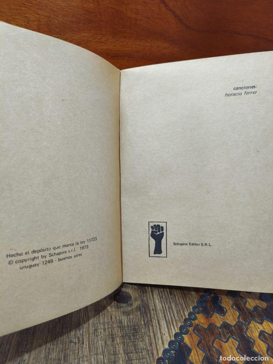 Libros de segunda mano: Horacio Ferrer - Canciones - Schapire - 1973 - Foto 6