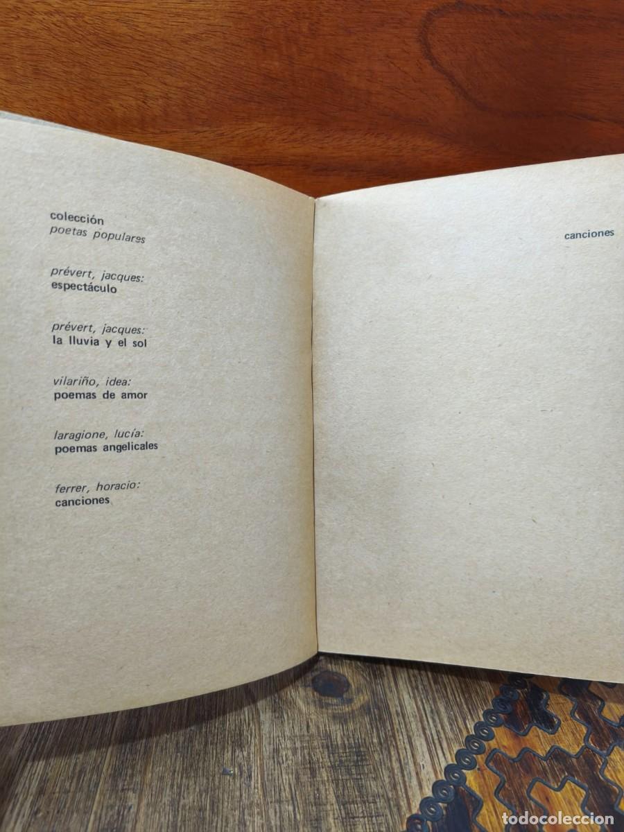 Libros de segunda mano: Horacio Ferrer - Canciones - Schapire - 1973 - Foto 7