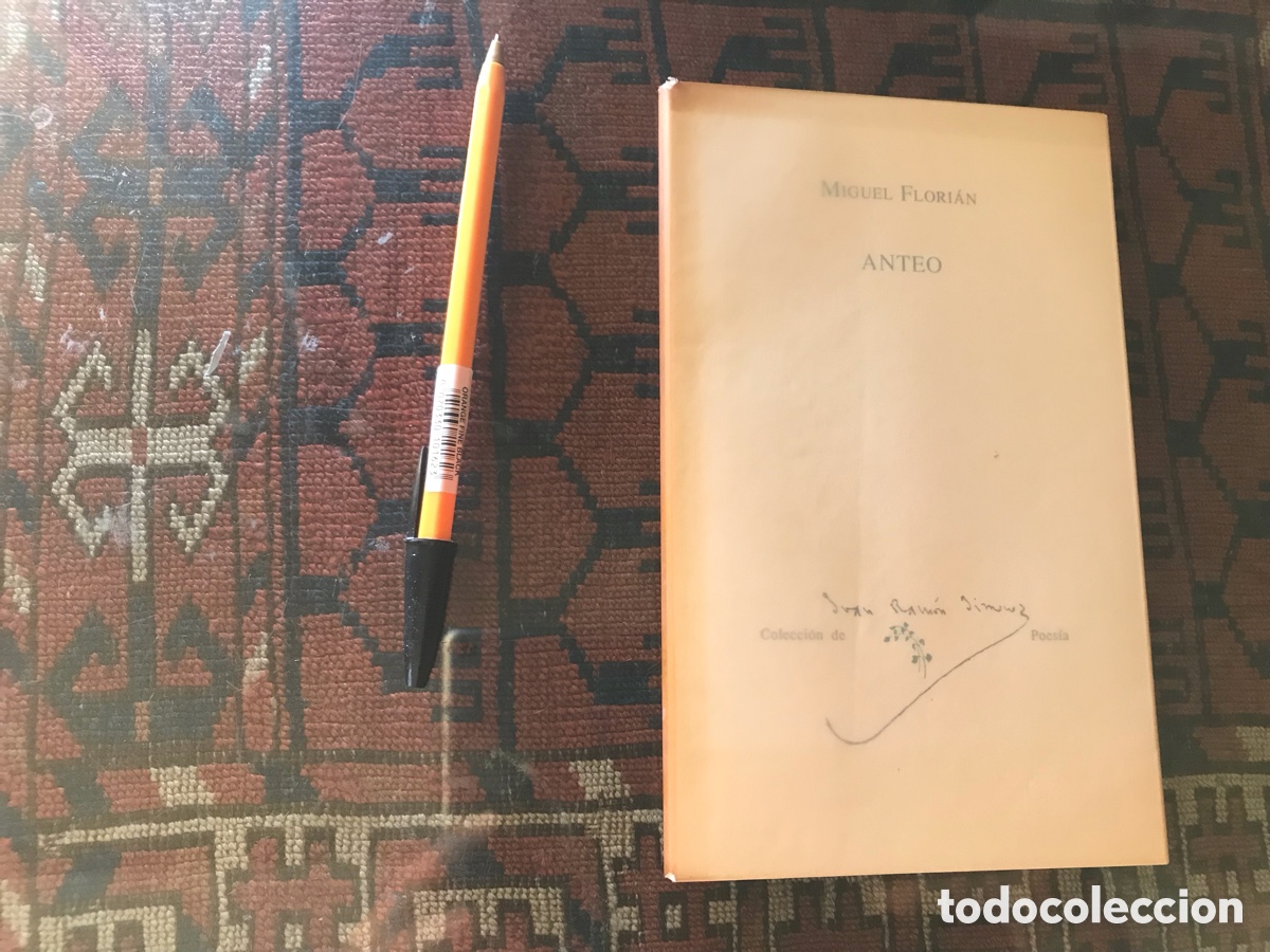 Libros de segunda mano: Anteo. Miguel Flori&aacute;n. Colecci&oacute;n de Juan Ram&oacute;n Jim&eacute;nez poes&iacute;a n&ordm; 20
