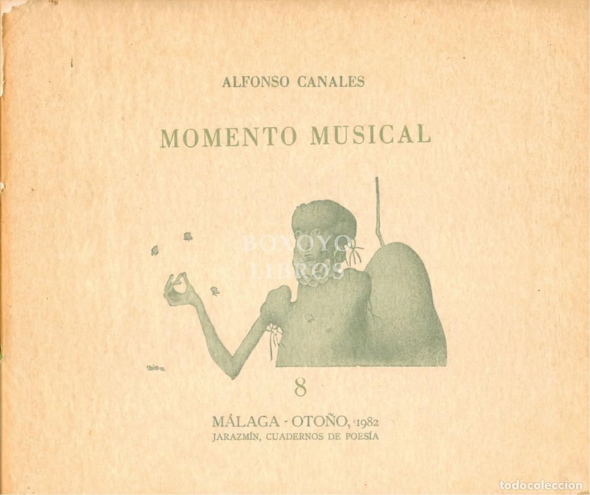 Second hand books: CANALES, Alfonso. Momento musical. Jarazm&iacute;n, Cuadernos de Poes&iacute;a n&ordm; 8