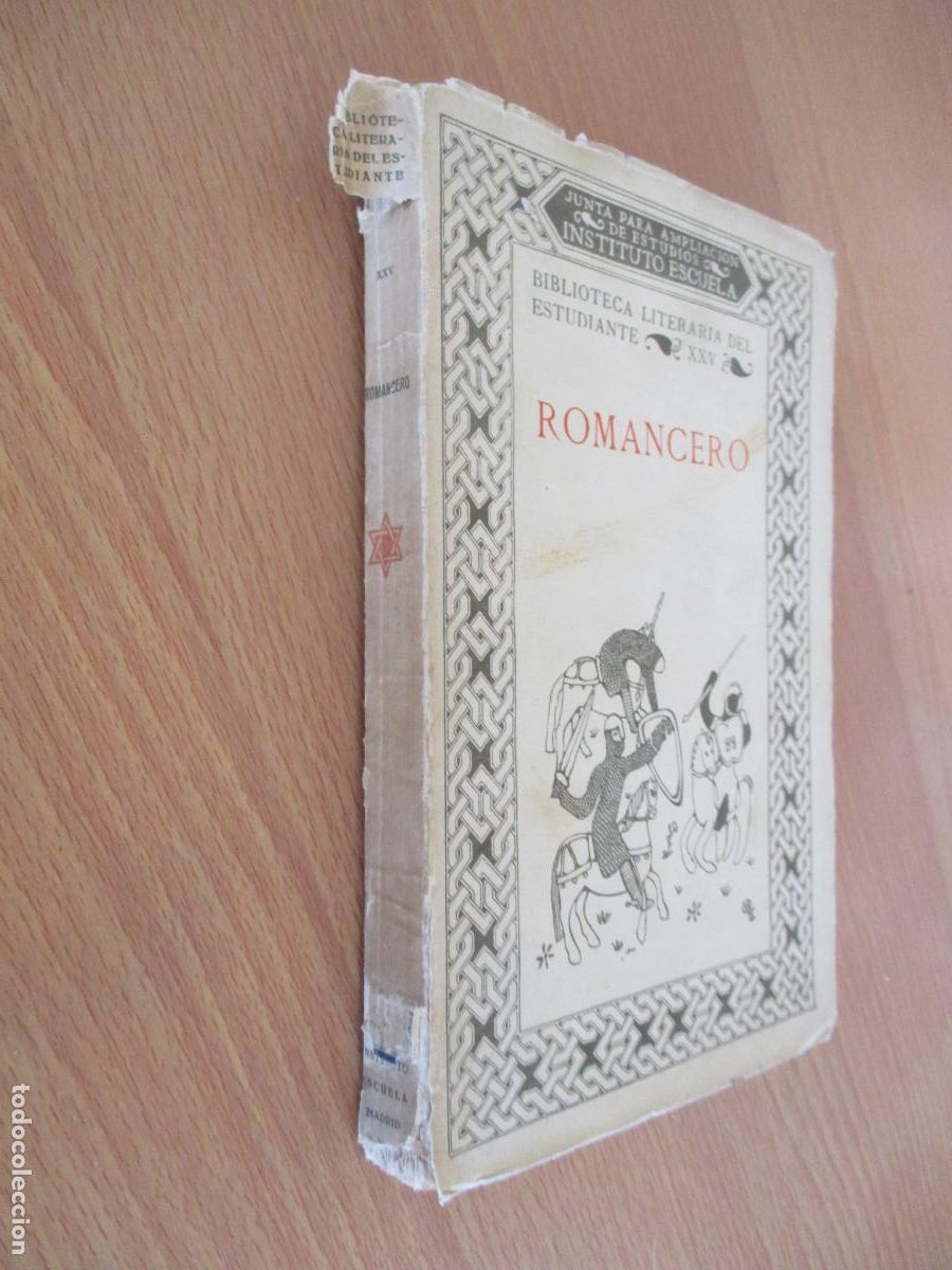 Libros de segunda mano: BIBLIOTECA LITER&Aacute;RIA DEL ESTUDIANTE, TOMO XXV-ROMANCERO- RAM&Oacute;N MEN&Eacute;NDEZ PIDAL-INSTITUTO ESCUELA-1938