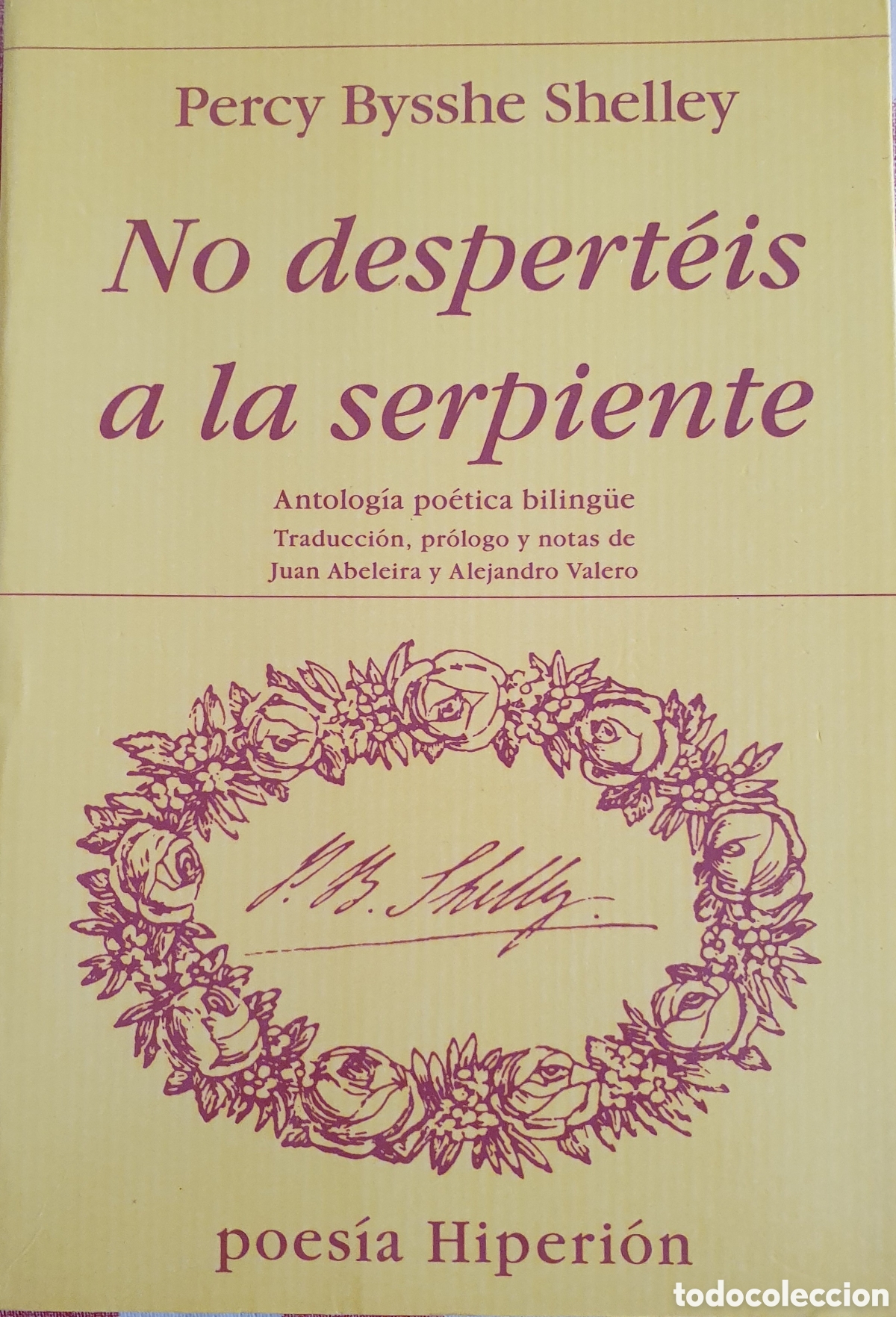 Libros de segunda mano: Percepci&oacute;n bysshe shelley No desperteis a la serpiente