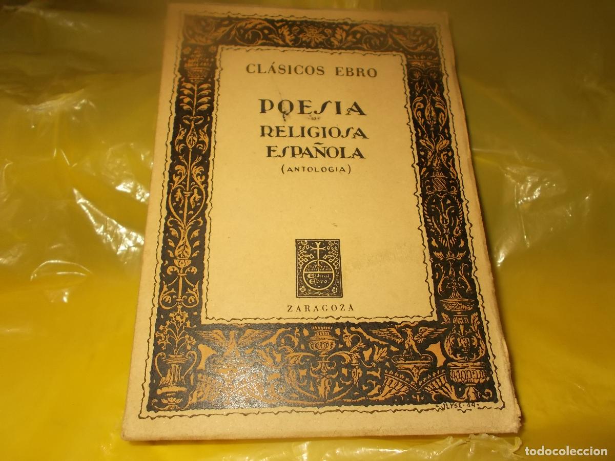 Libros de segunda mano: Poes&iacute;a religiosa espa&ntilde;ola, Cl&aacute;sicos Ebro