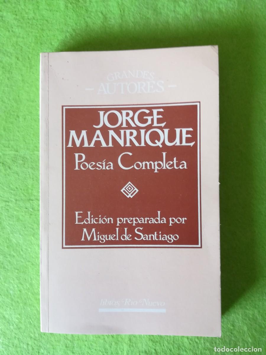 Libros de segunda mano: Jorge Manrique Poesia Completa libros rio nuevo 1989
