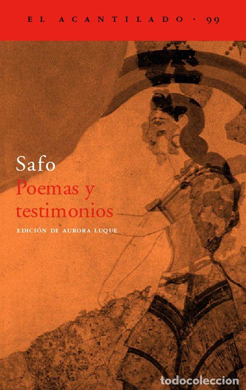 Libros de segunda mano: Poemas y testimonios. - Safo.