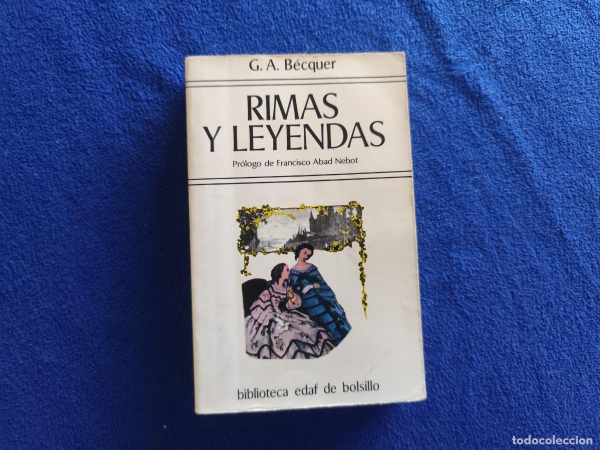 Libros de segunda mano: Rimas y Leyendas Gustavo Adolfo Becquer Ed. Edaf 1989 Colecci&oacute;n Biblioteca Edaf de Bolsillo